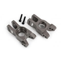 Manguetas de ejes Traxxas de aluminio 6061-T6 Gris TRX9552A