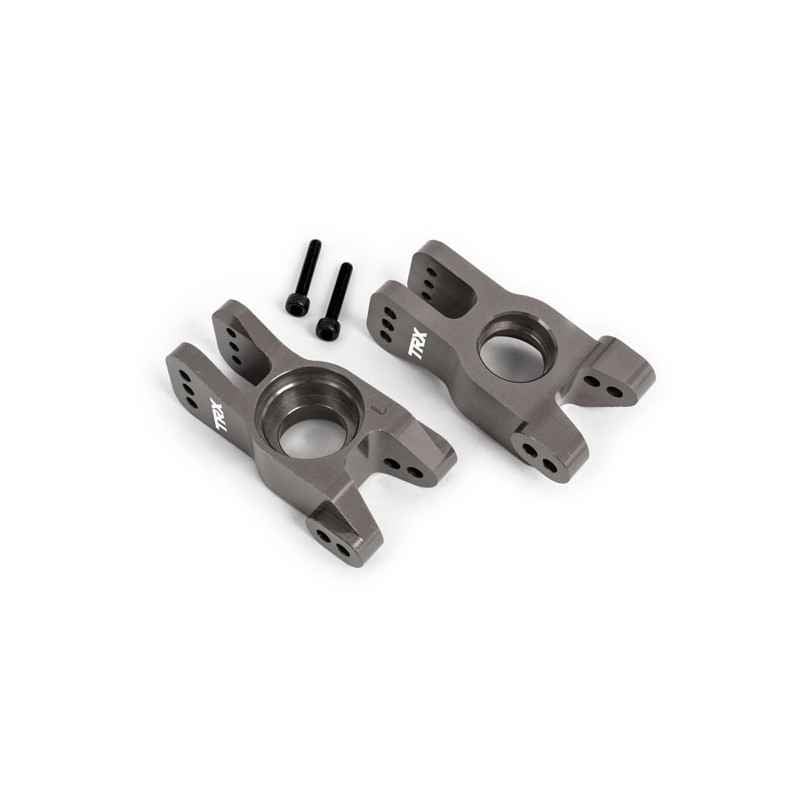 Manguetas de ejes Traxxas de aluminio 6061-T6 Gris TRX9552A