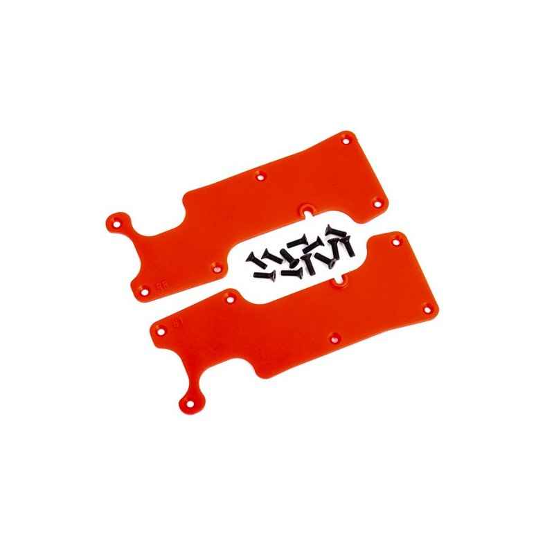 Cubiertas de brazo de suspensión traseras Traxxas (izquierda y derecha) color Rojo TRX9634R