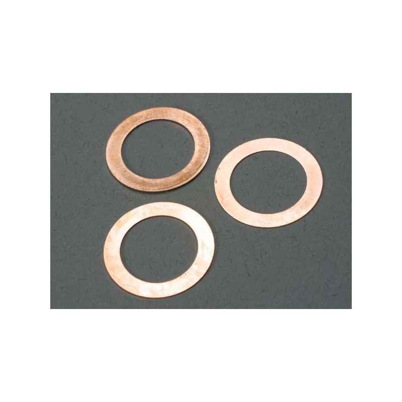 Juntas de culata de refrigeración 0,15, 0,25, 0,35mm (1 de cada) para motores Traxxas TRX® 2.5, 2.5R. TRX5229