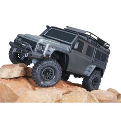 Traxxas Land Rover Defender TRX-4 Crawler Clipless Silver TRX82256-4-SLVR