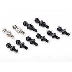 Pivot Balls: black (6), silver(2), black (long) (2)