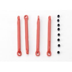 Varillas de empuje rojas Traxxas para E-Revo y Summit 1/16 (1 set) TRX7118