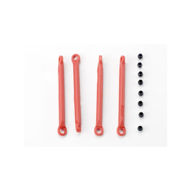 Varillas de empuje rojas Traxxas para E-Revo y Summit 1/16 (1 set) TRX7118