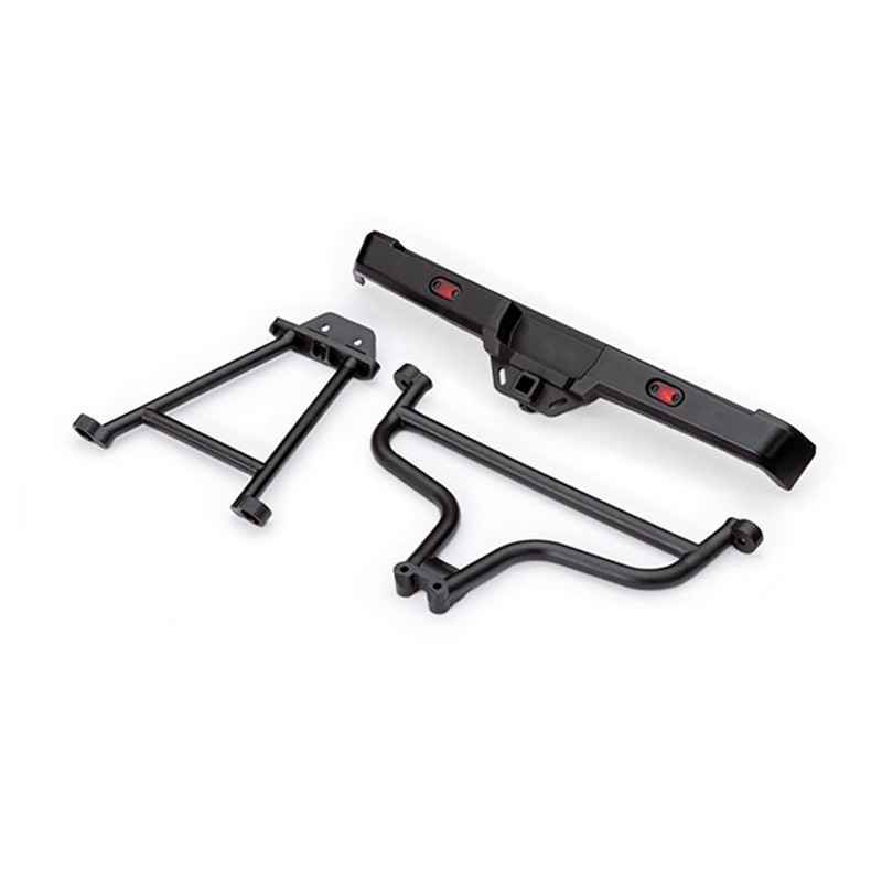 Parachoques trasero con soportes (trasero superior e inferior) compatible con Traxxas Ford Raptor R TRX10152