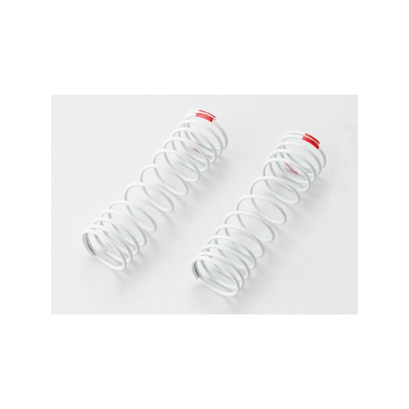 Muelles delanteros Traxxas blancos con raya roja (2pcs) TRX5860