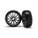 12-Sp Blk Wheels Slick Tires Tires (LATRAX Rally) (2pcs)