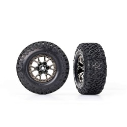 Llantas cromadas Traxxas con neumáticos 2WD delanteros BFGoodrich (2) TRX10186-BLKCR