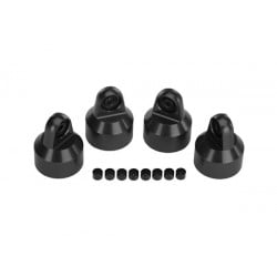 Tapones de amortiguador Traxxas GTX de aluminio negro (4pcs) para X-Maxx TRX7764X