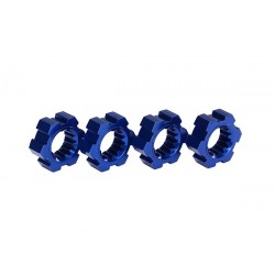 Bujes de rueda hexagonales Traxxas de aluminio azul (4pcs) TRX7756X