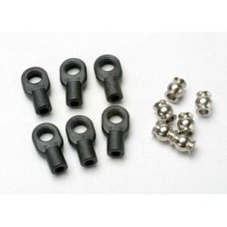 Rótulas pequeñas con bolas huecas Traxxas (6pcs) (para varillaje de dirección Revo) TRX5349