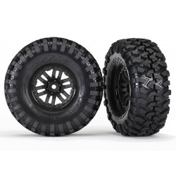 Traxxas TRX-4 Pre-Mounted Canyon Trail 1.9" Crawler Tires (Black) (2) (S1) w/Split Spoke Wheels & 12mm Hex TRX8272